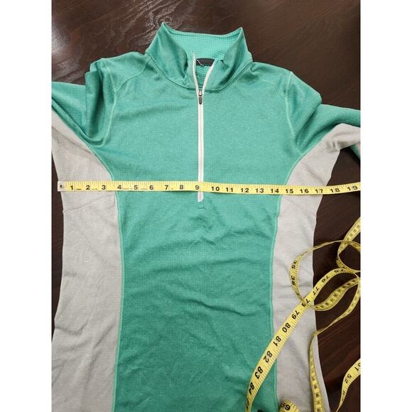 Patagonia Women’s‎ Capilene Baselayer Mid-weight 1/2 Zip Top Green Outdoor Sz  S - Picture 10 of 10